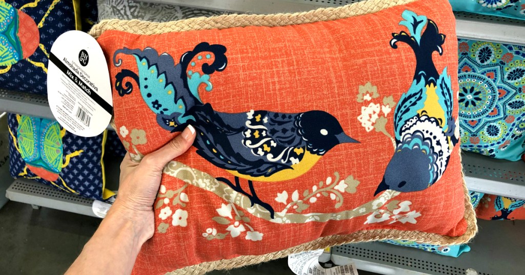 Better Homes and Gardens Paisley Bird Toss Pillow