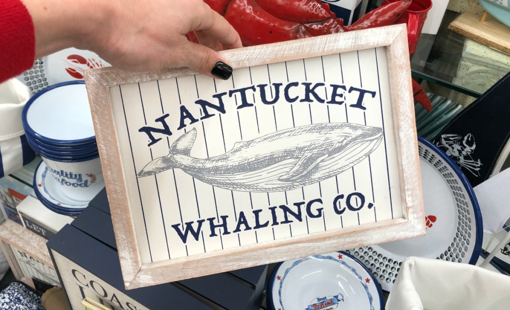Nantucket Whaling Co Wood Decor