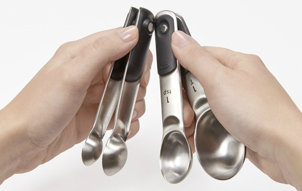 OXO Good Grips Set of 4 Stainless Steel Magnetic Measuring Spoons