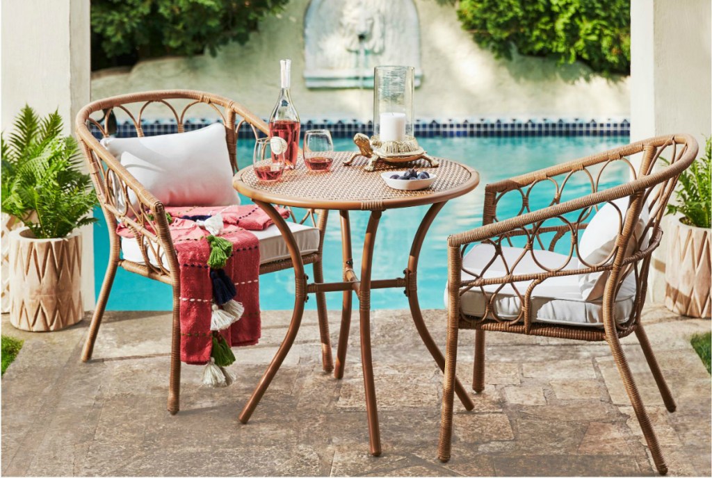 Opalhouse Britanna 3pc Patio Bristo Set - Natural