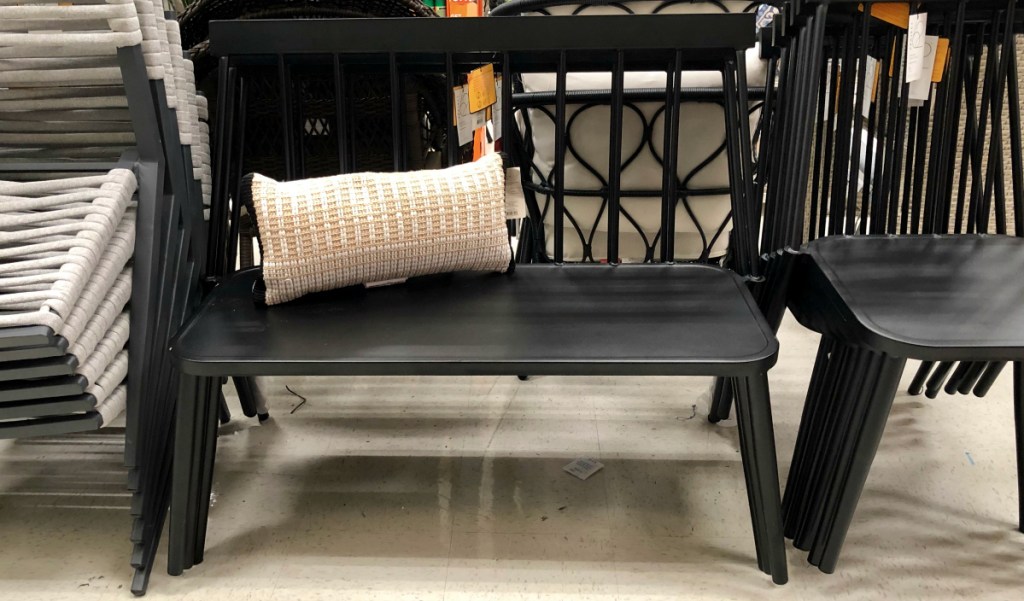 Project 62 Windsor Metal Stack Patio Loveseat Bench