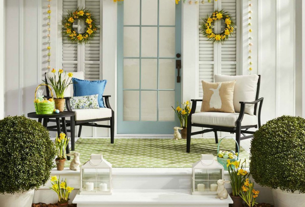 Threshold 5'x7' Garden Lattice Outdoor Rug