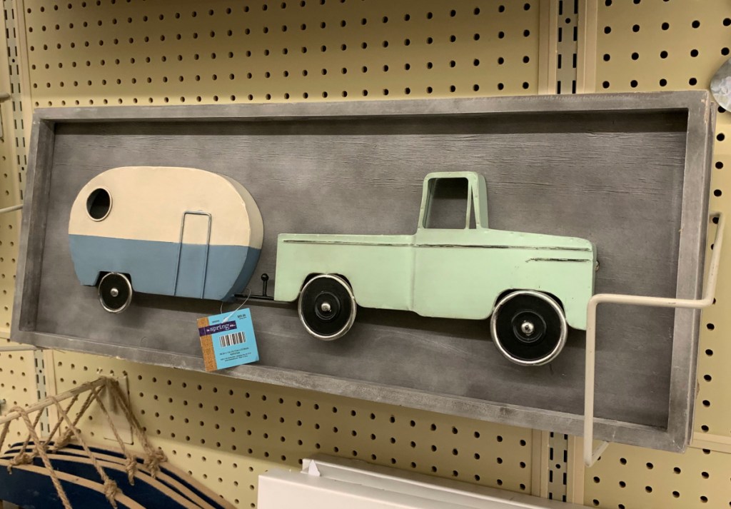 Truck and Camper Metal Wall Decor 