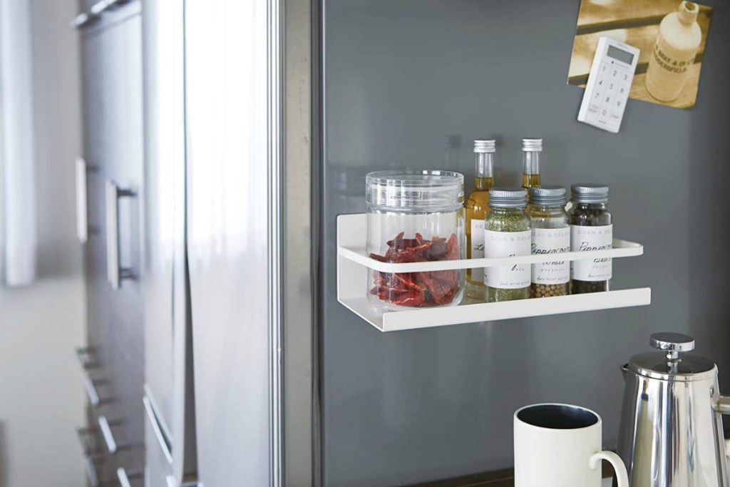 YAMAZAKI Home Plate Magnetic Spice Rack - White