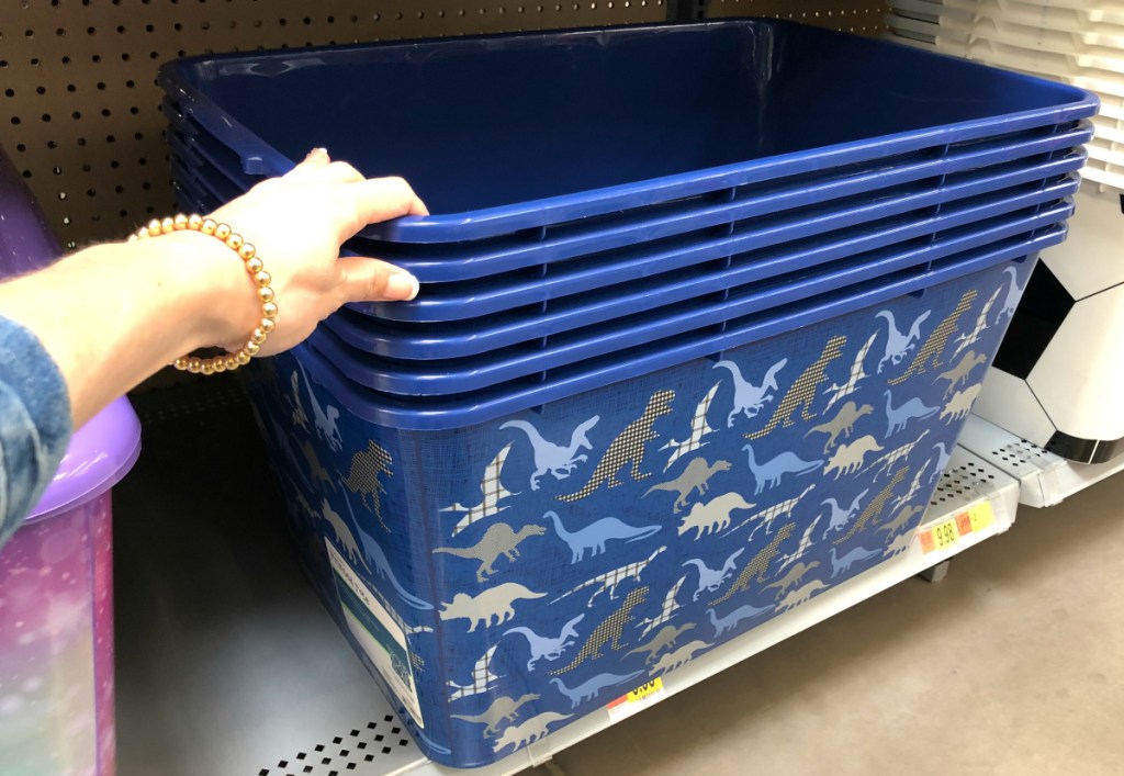 Your Zone 14 Gallon All Purpose Storage Tote - Dinosaur Themed