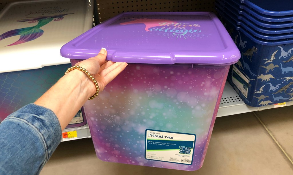 Your Zone 14 Gallon All Purpose Storage Tote - Unicorn Themed