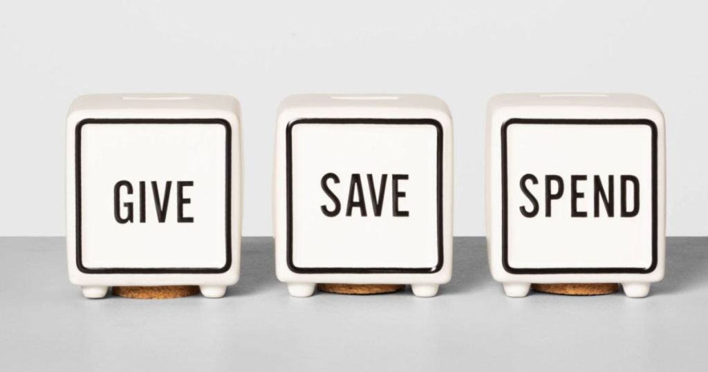 Give Save Spend Piggy Bank 