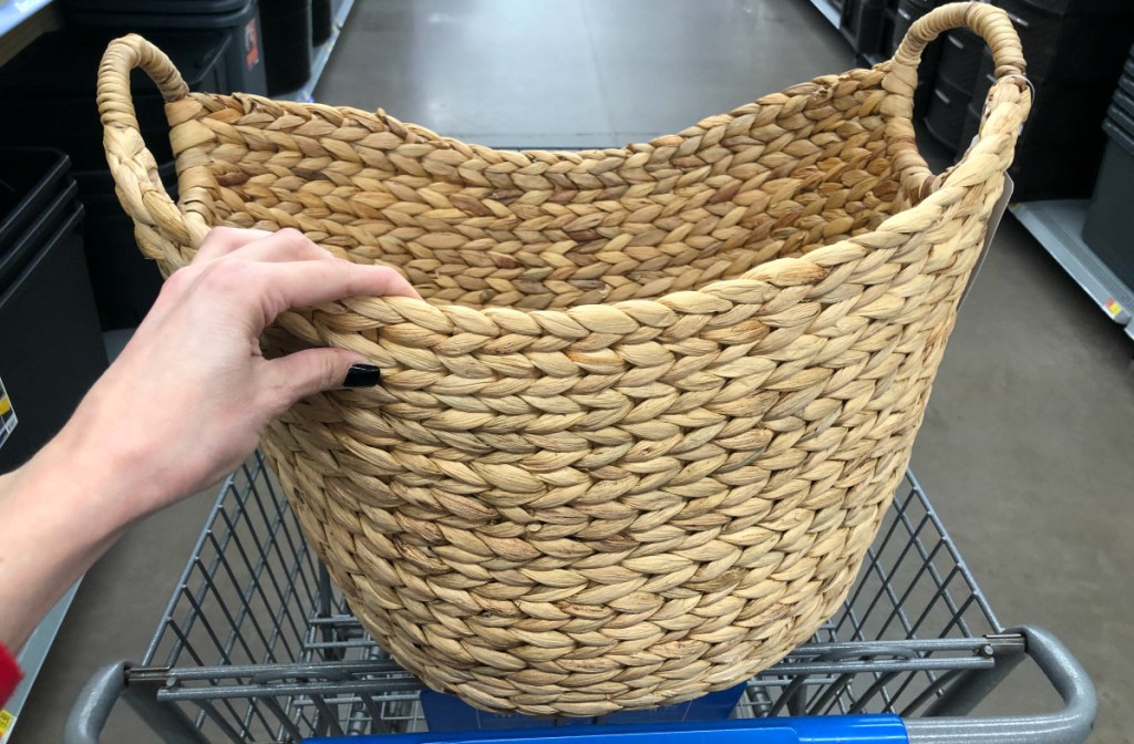 reed basket at Walmart