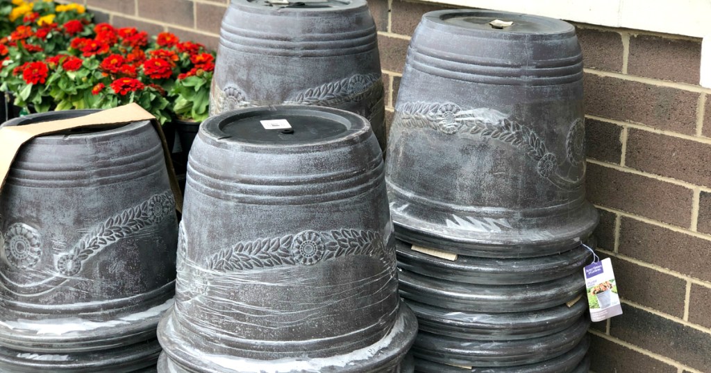 upside down Better Homes & Gardens planters