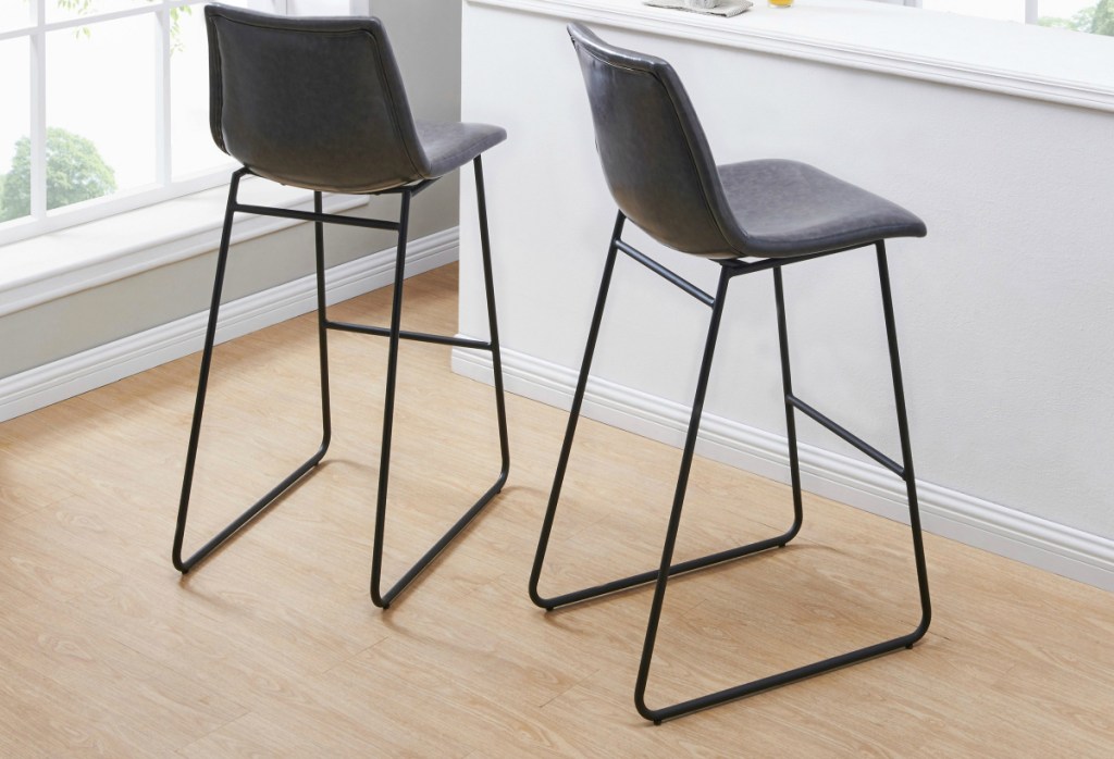 Better Homes & Gardens 29" Theodore Bar Stools - Gray (Set of 2)