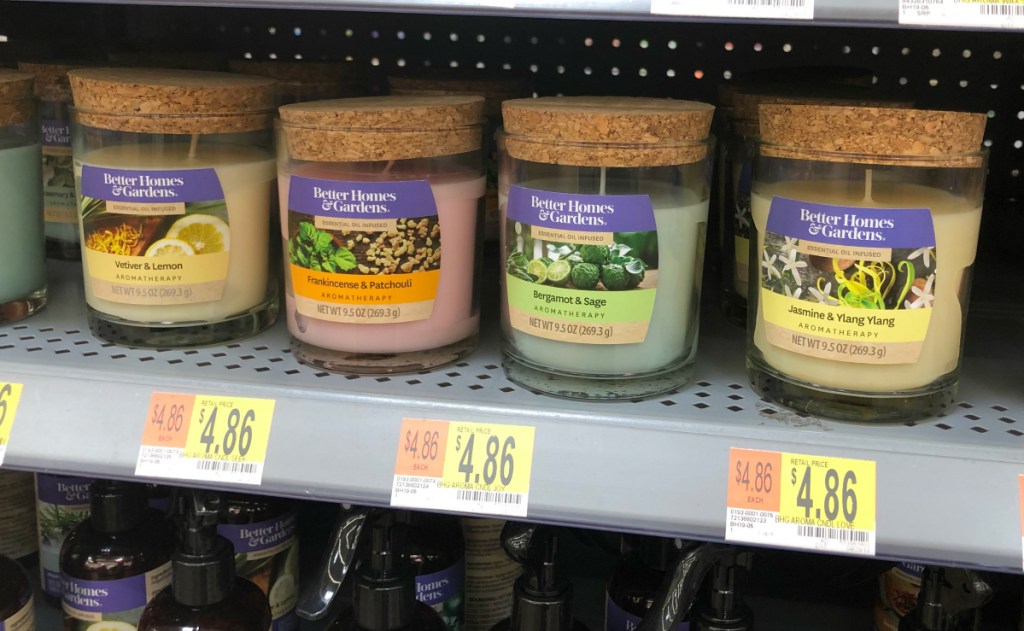 Better Homes & Gardens Essential Oil Infused Aromatherapy Candles