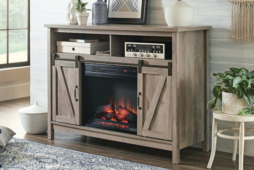 Better Homes & Gardens Modern Farmhouse Fireplace Credenza