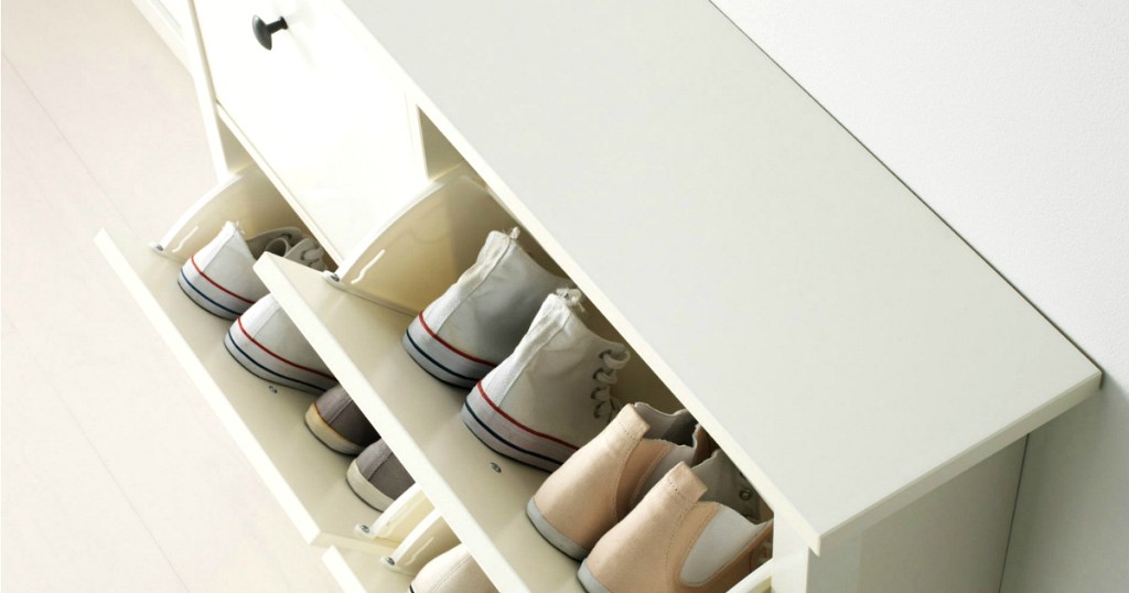 IKEA shoe holder table