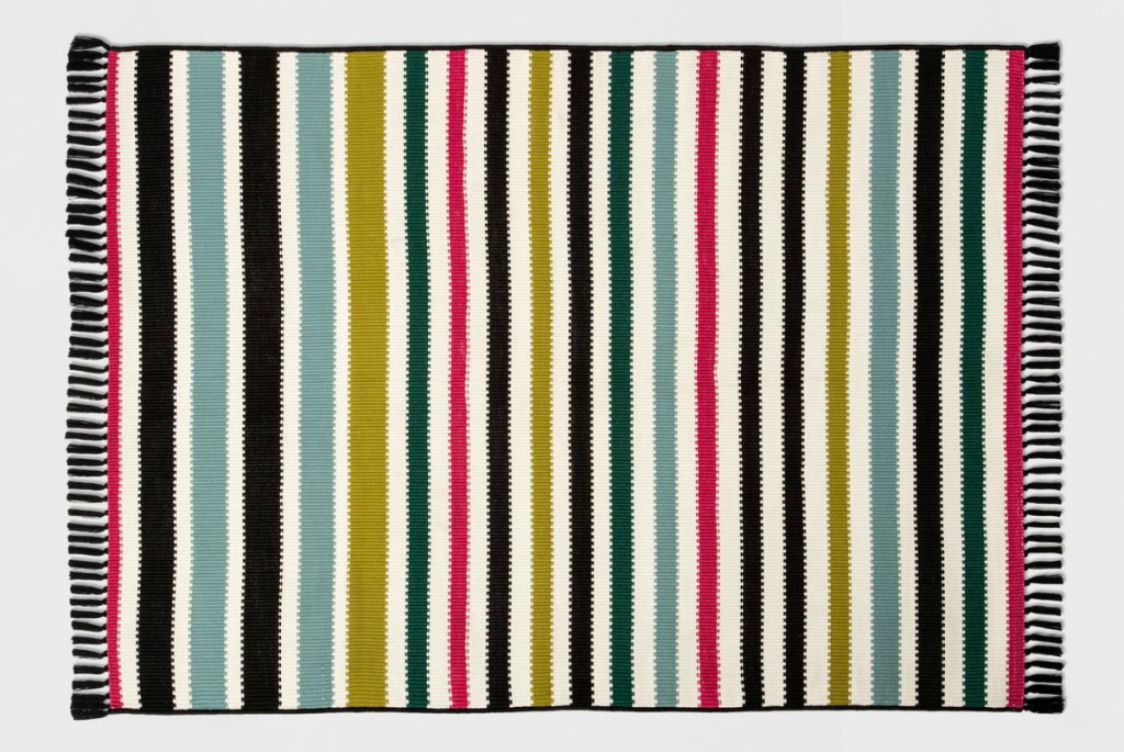 Opalhouse Colorful Multi Stripe Outdoor Rug