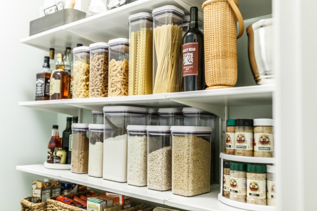 Sara's pantry using OXO containers