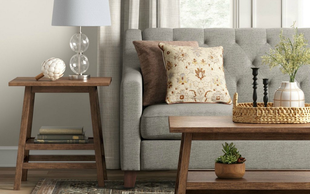 Threshold Haverhill Reclaimed Brown End Table