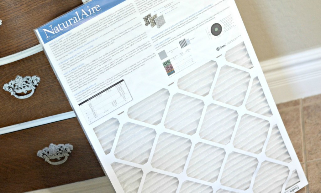 air filters sitting on dresser