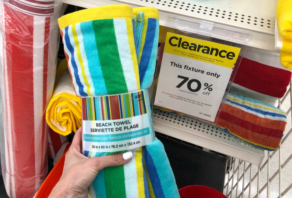 beach towels at Michaels