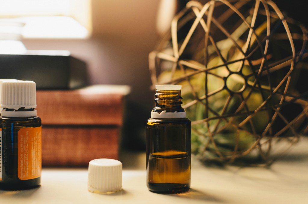 essential oil bottles