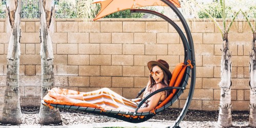 This Awesome Hanging Chaise Lounge Chair is Perfect for Relaxing – And It’s Over 50% Off!