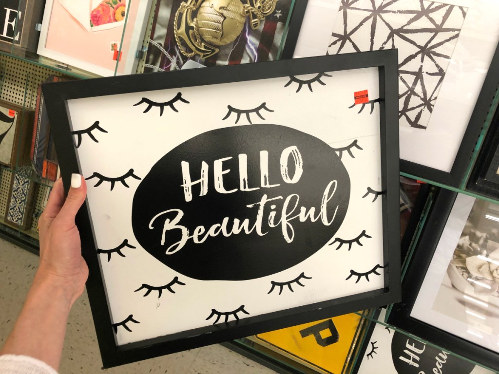 hello beautiful wall sign