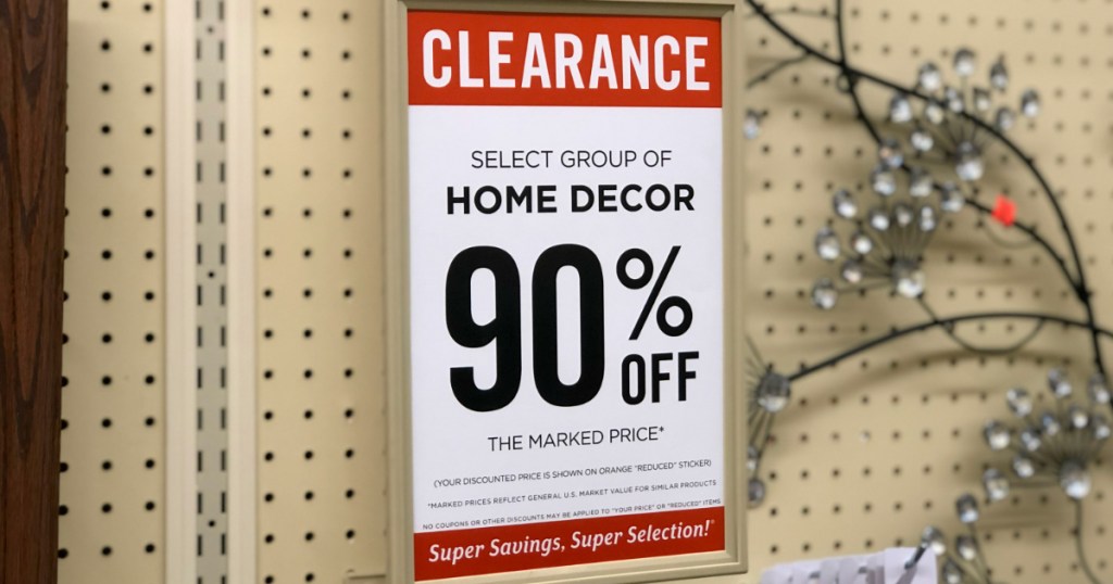 hobby lobby 90% off clearance