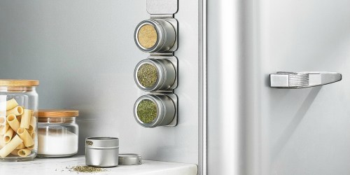 This Space-Saving Magnetic Tin Spice Rack Is On Sale for Over 60% Off at Macy’s