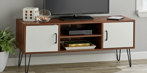 Get This Mid-Century Modern TV Stand for Under $35