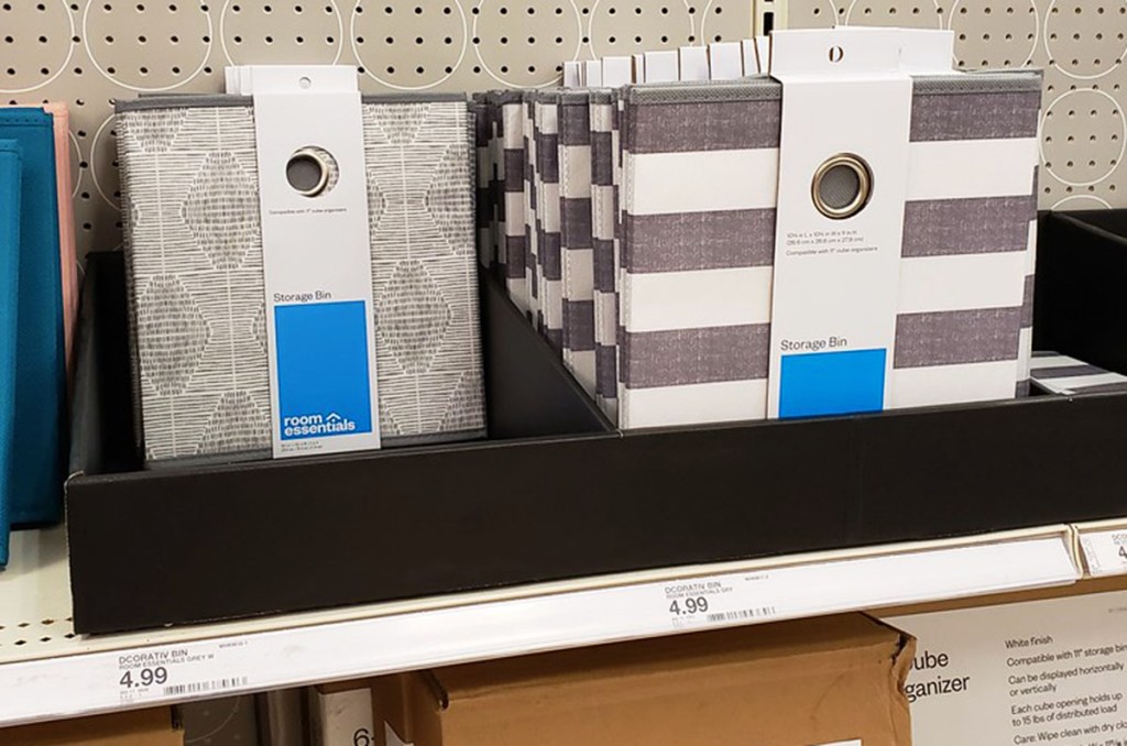 room essentials fabric storage bins
