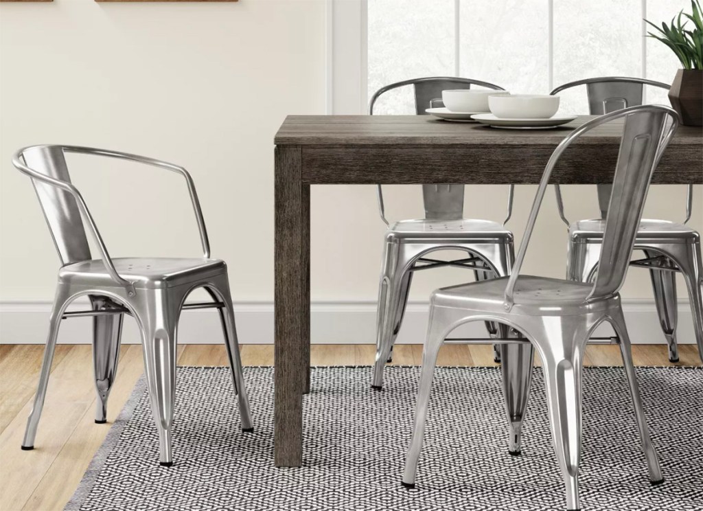 threshold carlisle chairs at dining table