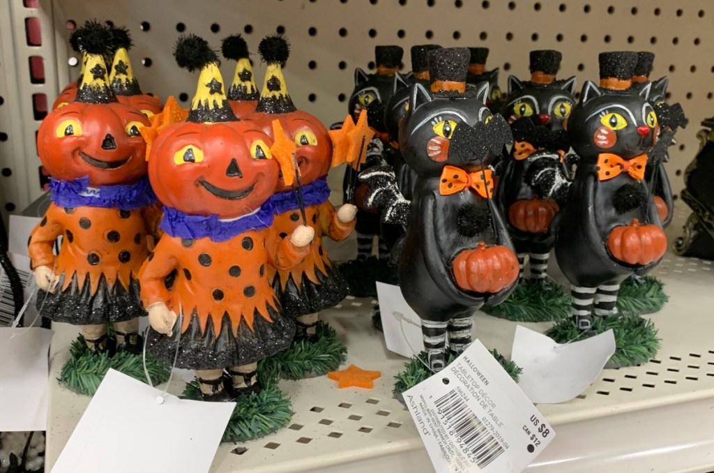 Ashland Assorted Vintage Jack-o'-Lantern/Cat Tabletop Accents