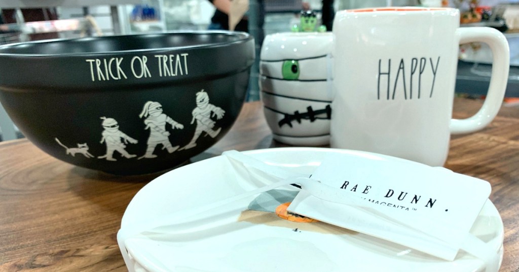 Rae Dunn Halloween decor at T.J. Maxx
