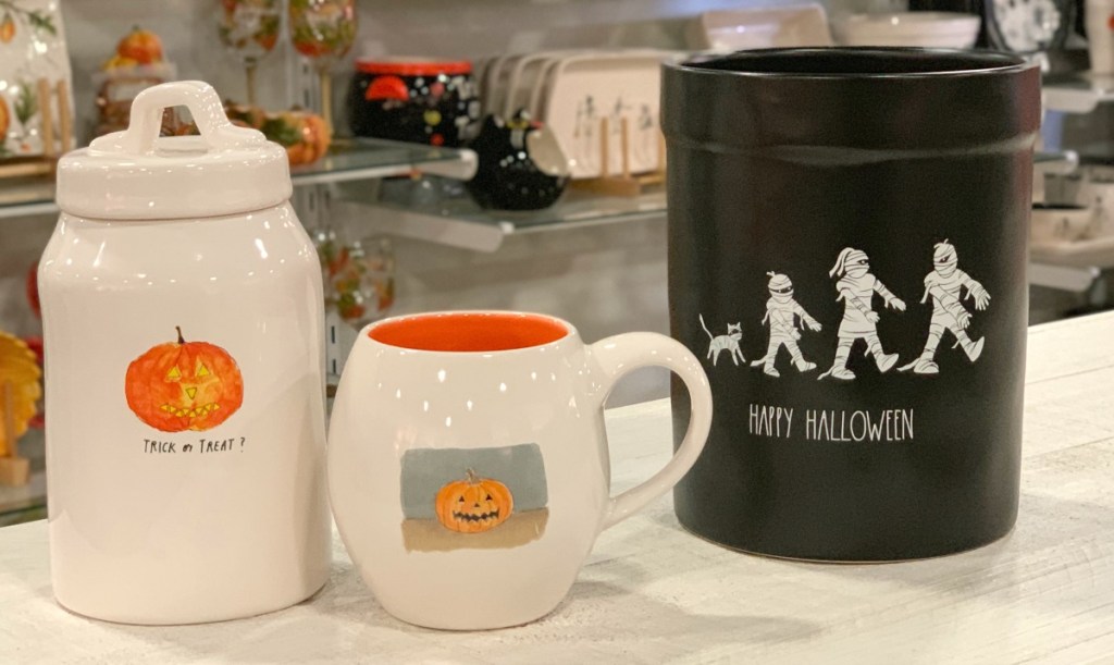 Rae Dunn Happy Halloween Kitchen Crock