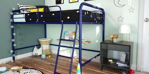 Small Kids Bedroom? This Highly Rated Metal Loft Bed is Only $89.99 Shipped