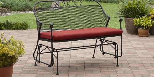 Over 60% Off This Outdoor Glider w/ Stain-Resistant Cushion (+ Free Delivery!)