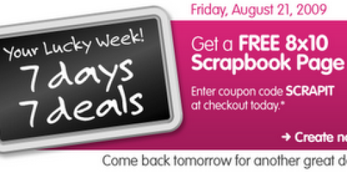 Walgreens: FREE 8×10 Scrapbook Page!