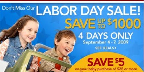 Babies R Us & Toys R Us Labor Day Coupons!