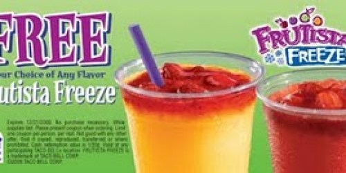 Taco Bell: Coupon for a FREE Frutista Freeze!