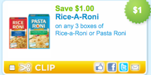 Coupons.com: $1 off 3 Rice-A-Roni Coupon!