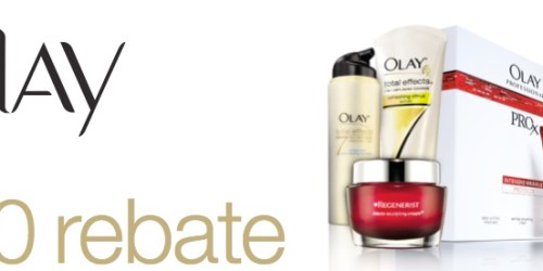 New Olay $20 Facial Care Rebate Offer