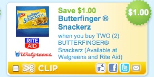 New $1/2 Butterfinger Snackerz Coupon = FREE at Walgreens (Starting 1/30)