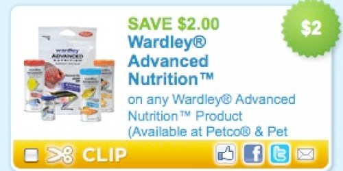 $2/1 Wardley Nutrition Coupon = FREE Fish Food