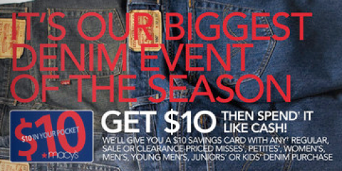 Macy's: *HOT!* Denim Event of the Season