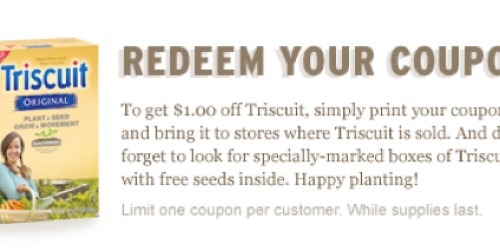 Rare $1/1 Triscuit Product Coupon (Facebook)