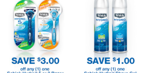 $3/1 Schick Hydro Coupon (Facebook) = Cheap Razors at Walgreens