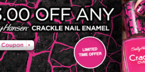 Rite Aid: $3/1 Sally Hansen Crackle Nail Enamel Coupon 1st 10,000 (Facebook)