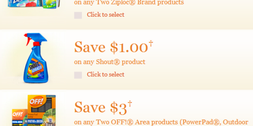 Right@Home: New Ziploc, Shout, & Off! Coupons