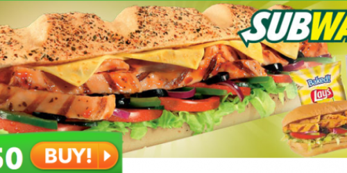 Saveology: $10 Subway Gift Card Only $6.50