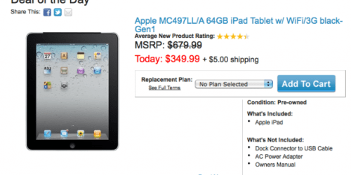 CowBoom.com: *HOT* Pre-Owned Apple iPad Tablet 64GB Only $354.99 Shipped