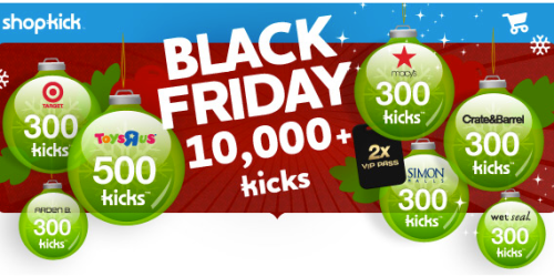 Shopkick Black Friday Offers: Earn 10,000+ Kicks